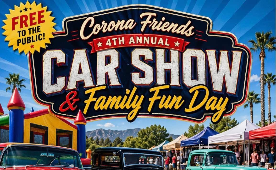 Corona Friends Car Show partial flyer June 2026